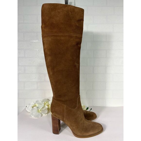 Michael Michael Kors Womens Heeled Boots size 10.5 Over the Knee boots Leather S - Picture 1 of 16
